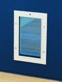Aluminum Dog Door with Security Panel - Small