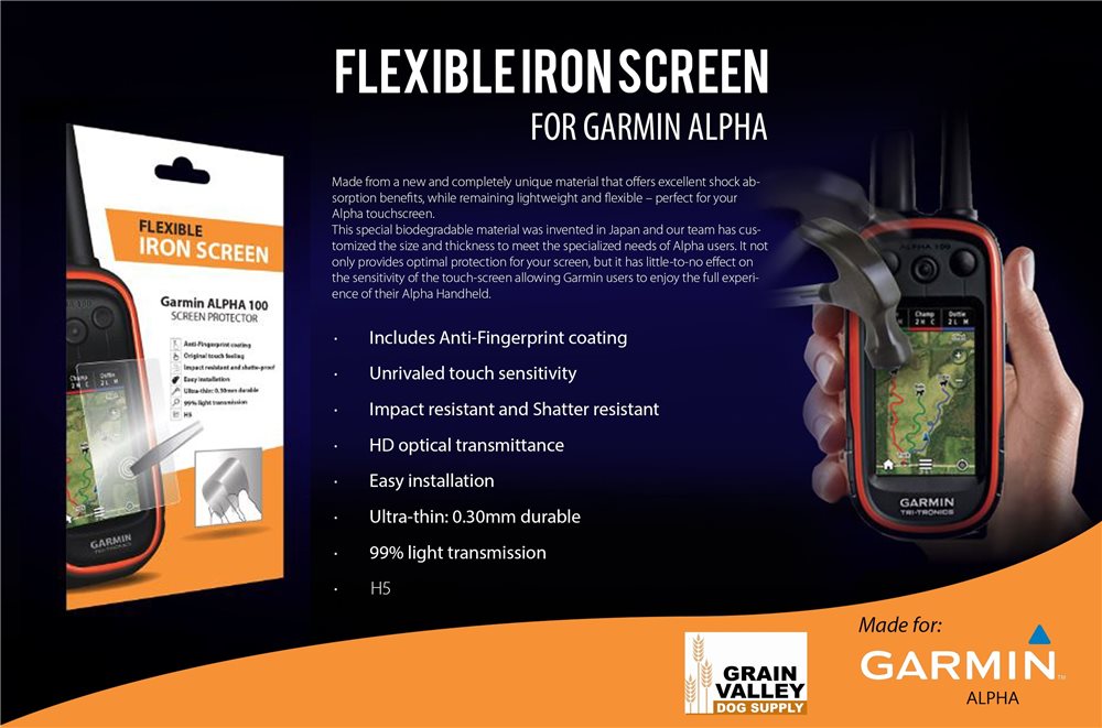 Flexible Iron Screen for Alpha100 - Click Image to Close