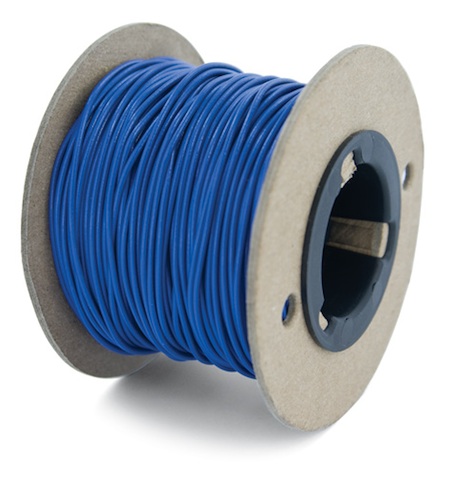 150' Spool Blue Boundary Wire - Click Image to Close