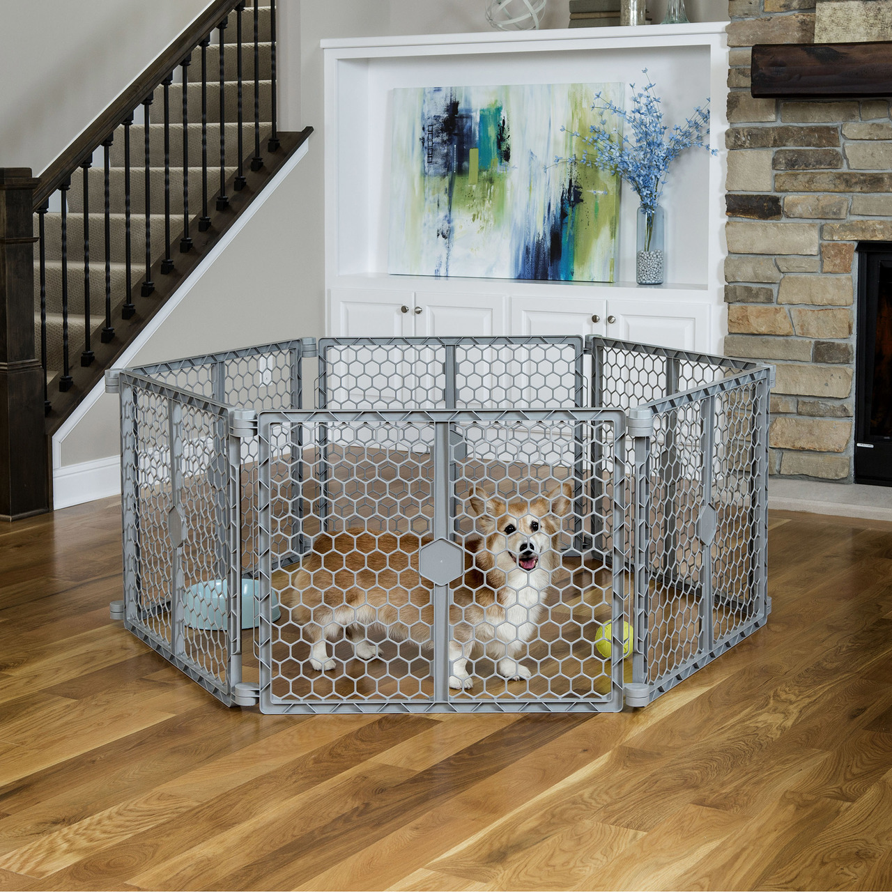 2-IN-1 Plastic Gate and Pet Pen