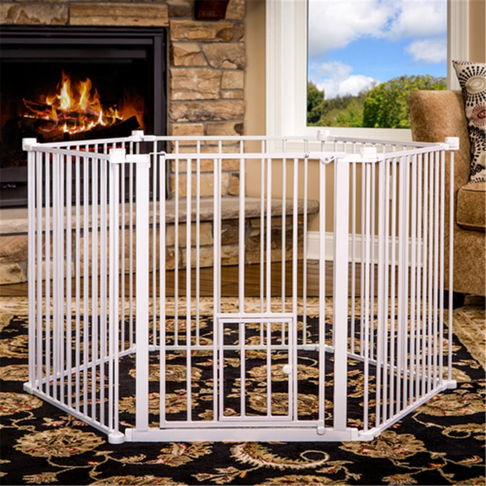 2-in-1 Super Wide Pet Pen and Gate - Click Image to Close
