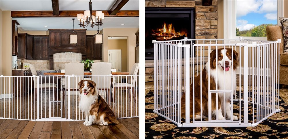 2-in-1 Super Wide Pet Pen and Gate - Click Image to Close